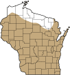 Range map in WI for Blanding's Turtle Range map in WI for Blanding's Turtle